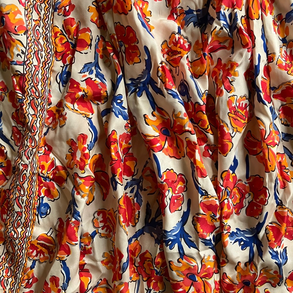 NWT Natalie Martin Silk Short Fiore Dress in Clementine S - Picture 4 of 9
